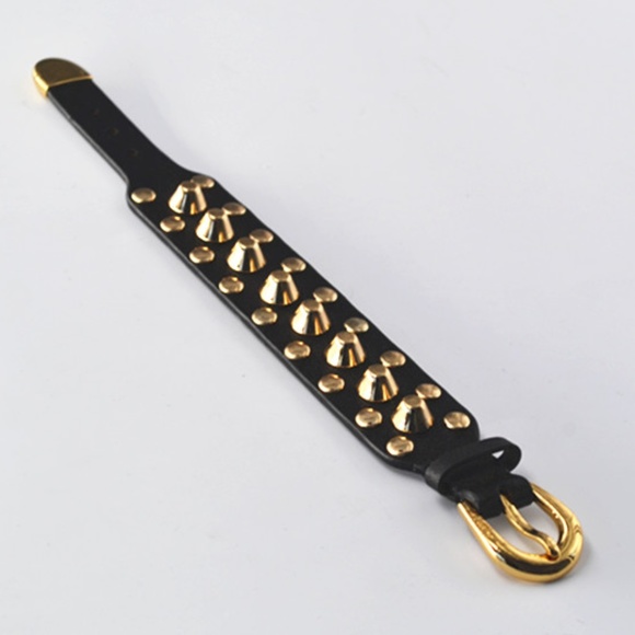 Viollina Another V Rock Star Stud Leather Bracelet - Picture 5 of 7